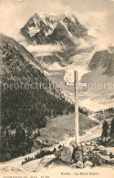 13010919 Arolla VS Mont Collon Kreuz Gebirgspanorama Walliser Alpen Arolla - Altri & Non Classificati
