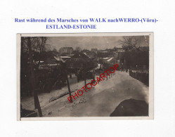 Entre WALCK-(Valgu) Et WERRO-(Voru)-ESTLAND-ESTONIE-CARTE PHOTO Allemande-GUERRE 14-18-1 WK-MILITARIA- - Estland