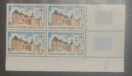 France Neuf** Bloc De 4  Timbres YT N° 1596 Château De Hautefort - Mint/Hinged