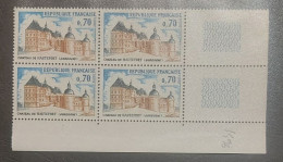 France Neuf** Bloc De 4  Timbres YT N° 1596 Château De Hautefort - Neufs