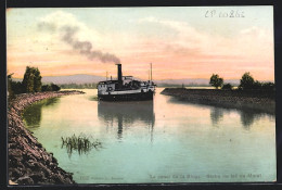 AK Mont-Vully, Le Canal De La Broye, Sortie Du Lac De Morat  - Autres & Non Classés