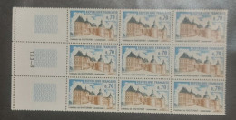 France Neuf** Bloc De 9  Timbres YT N° 1596 Château De Hautefort - Ongebruikt