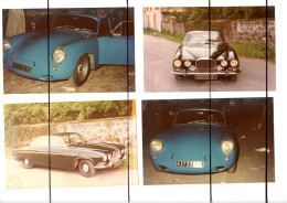 4 PHOTOGRAPHIES. Automobile, Anciennes  Voitures, Voiture, Porche Renault Citroën, Peugeot Jaguar - Cars