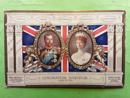 GB Coronation Souvenir June 22 Nd 1911 King George V And Queen Mary Médaillon, O RINGMER , Tuck's Post Card TB - Familles Royales
