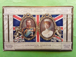 GB Coronation Souvenir June 22 Nd 1911 King George V And Queen Mary Médaillon, O RINGMER , Tuck's Post Card TB - Royal Families