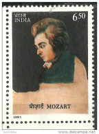 India -1991 - Mozart  -  MNH. (Music Composer ) ( OL 10/07/2013 ) - Neufs