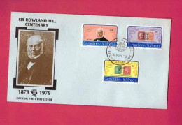 FDCde 1979 Des Grenadines - Sir Rowland Hill - Briefmarken Auf Briefmarken