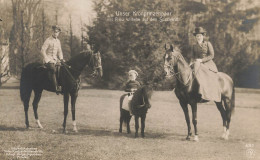 Germany * Carte Photo * Unser Kronprinzenpaar Mit Prinz Wilhelm Auf Dem Spazierritt * Royale Royauté Royalty - Altri & Non Classificati