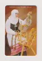 LITHUANIA - Woman Spinning Chip Phonecard - Lituania