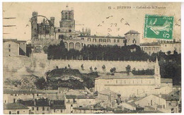 34 BEZIERS   LA CATHEDRALE SAINT NAZAIRE  1915 - Beziers