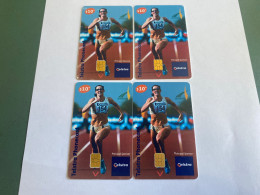 - 4 - Australia Chip Athletics 4 Different Phonecards - Australia