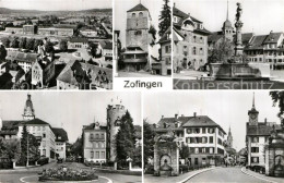 12978179 Zofingen Teilansichten Innenstadt Turm Brunnen Zofingen - Andere & Zonder Classificatie