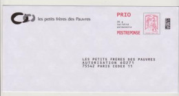 PAP " Marianne De La Jeunesse " Ciappa&Kavena POSTREPONSE PRIO Datamatrix - LES PETITS FRERES DES PAUVRES - Neuve_P469 - Prêts-à-poster: Réponse /Ciappa-Kavena