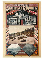 12964959 St Moritz GR Repro Plakat Neues Stahlbad Grand Hotel St.Moritz Von 1885 - Sonstige & Ohne Zuordnung