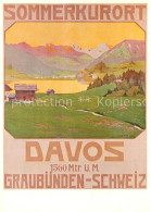 12964939 Davos GR Sommerkurort Repro Walter Koch Plakat Fuer Verkehrsverein  Dav - Otros & Sin Clasificación