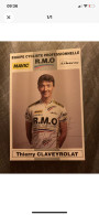 Carte Postale Cyclisme Thierry CLAVEYROLAT Avec Autographe Équipe RMO - Cycling