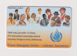 LITHUANIA - Human Rights Chip Phonecard - Lithuania