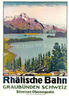 12948857 Rhaetische Bahn Emile Cardinaux Plakat 1916 Graubuenden Schweiz Silsers - Sonstige & Ohne Zuordnung