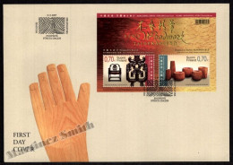 Finland FDC 2007 Yvert 1844-45, Handmade Wooden Objects - Joint Issue Hong Kong - Miniature Sheet - FDC