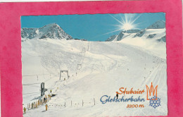 CPM.    "  STUBAIER GLETSCHERBAHN . 3200 M.  "  . CARTE AFFR AU VERSO  .  2 SCANNES - Other & Unclassified