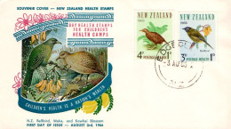 NOUVELLE ZELANDE FDC 1966  OISEAUX - Other & Unclassified