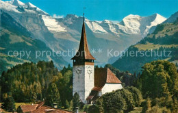 12939327 Frutigen BE Kirche Mit Doldenhoerner Fisistoecke Balmhorn Altels Frutig - Other & Unclassified