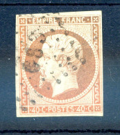 060524 TIMBRE FRANCE N° 16 Sans Clair ,4 Marges PC 683 CERISAY - 1853-1860 Napoléon III.