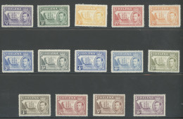 1938-44 St. Helena, Stanley Gibbons N. 131-140 - Giorgio VI - MNH** - Altri & Non Classificati