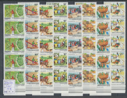 Rwanda - 1232/1239 - Bande De 5 - Année De La Production Vivrière - 1985 - MNH - Unused Stamps