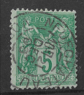 Lot N°11 N°75, Oblitéré Cachet à Date VOSGES, NEUF CHATEAU - 1876-1898 Sage (Type II)