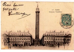 75 PARIS - " LA COLONNE VENDÔME " (214)_CP326 - Autres Monuments, édifices