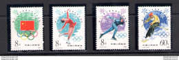 1980 CINA - Michel N. 1590-93 - Olimpiadi Lake Placid - 4 Valori - MNH** - Autres & Non Classés