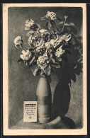 AK Blindgänger Zu Einer Vase Umfunktioniert Mit Widmung Herzlichen Gruss Aus Dem Felde 1916  - Guerra 1914-18