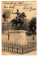 75 PARIS - " STATUE DE JEANNE D'ARC DEVANT L'EGLISE SAINT-AUGUSTIN " (468)_CP342 - Standbeelden