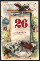 AK Maikäfer Umschwirren Das Kalenderblatt 26. Mai, Fröhliche Pfingsten  - Pfingsten