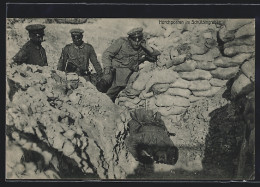 AK Horchposten Im Schützengraben  - Guerra 1914-18