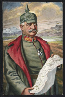 AK Heerführer General Von Linsingen Mit Pickelhaube  - Weltkrieg 1914-18
