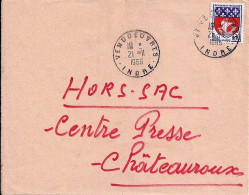 ARMOIRIES ET BLASONS N° 1354B S/DEVANT De L. HORS SAC DIVERS/1965-66 - 1941-66 Armoiries Et Blasons