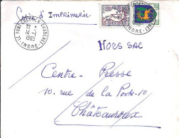 MARIANNE DE COCTEAU N° 1282/1351B S/L.HORS SAC DE LE PONT CHRETIEN/14.1.65 - 1961 Maríanne De Cocteau