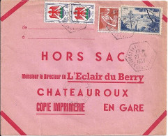 MOISSONNEUSE N° 1115/1184/1038 S/L.HORS SAC DE NEUVY ST SEPULCHRE/27.6.59 - 1957-1959 Reaper