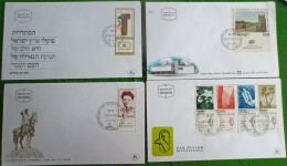 10 Enveloppes 1er Jour Israël / 1970 - Covers & Documents