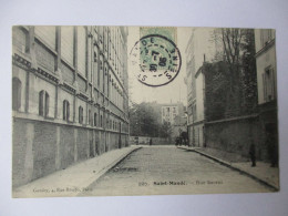 Cpa...Saint-Mandé...(val De Marne)...rue Sacrot...1906... - Saint Mande