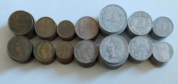 France Set Of 7 Coins 50+20+2*10+5+2+1 Franc Price For One Set - Collections