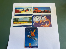 - 2 - Australia Chip 5 Different Phonecards - Australien