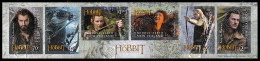 [Q] Nuova Zelanda / New Zealand 2013: Serie Lo Hobbit II Autoadesiva / The Hobbit II Self-adhesive Stamp Set ** - Cinéma
