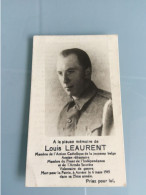 Ancien Faire-Part "Louis LEAURENT" De L' Armée Secrète Mort Pour La Patrie En 1945 - Todesanzeige