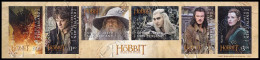 [Q] Nuova Zelanda / New Zealand 2014: Serie Lo Hobbit III Autoadesiva / The Hobbit III Self-adhesive Stamp Set ** - Cinema