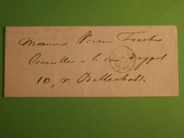 DO15 FRANCE LETTRE BUREAU TRES RARE M  1ER FEV 1849  +   +INTERESSANT+ +++++ - 1849-1876: Période Classique