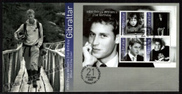 Gibraltar FDC 2003 Yvert BF 56, Prince William's 21st Birthday, Miniature Sheet  - Topical Cover - Gibraltar