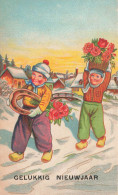 FETES ET VOEUX - Nouvel An - Un Couple Rentrant Avec Des Roses Et Un Fer à Cheval - Colorisé - Carte Postale Ancienne - New Year